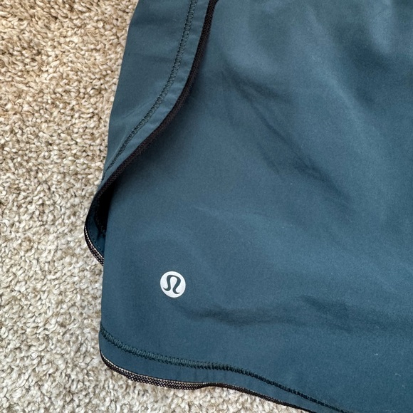 LULULEMON Teal running Shorts. Like new. - Picture 4 of 6